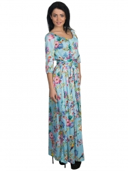 Платье сарафан прямого силуэта со свободной юбкой длиной в пол Размер: 42; 44